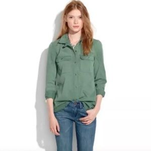 Army Green Tomboy Work Shirt